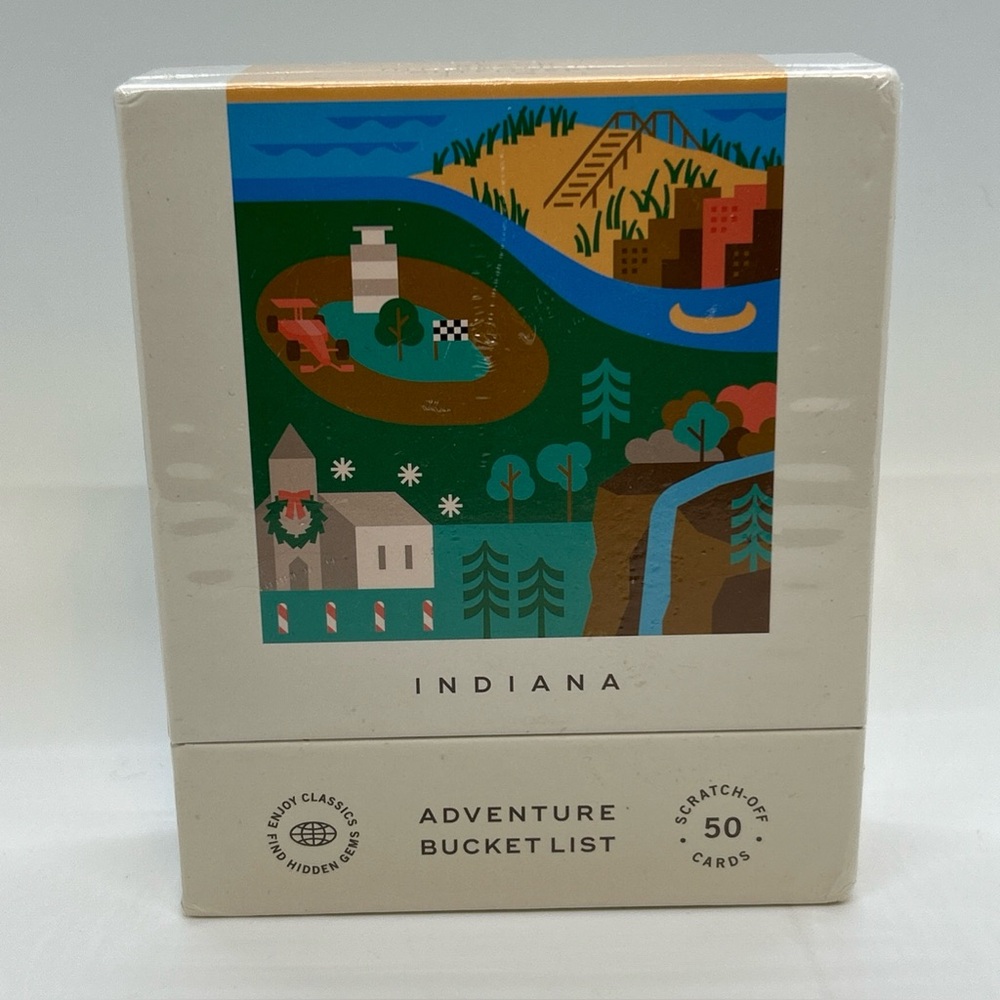 NEW Indiana Adventure Bucket List: 50 Scratch-Off Cards for Outdoor Activities